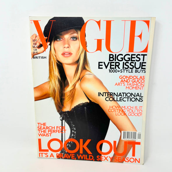Vogue magazine British September 2001 Gisele Bundchen cover