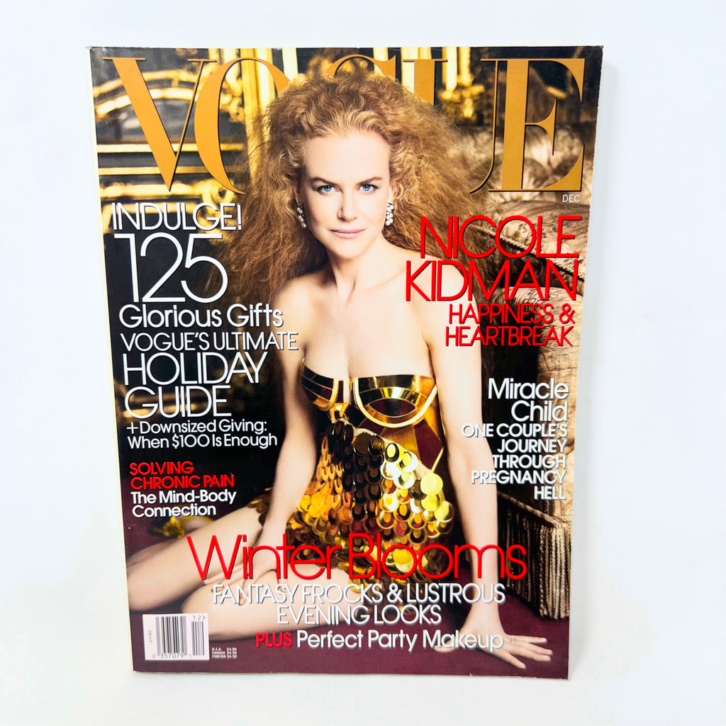Vogue Magazine December 2006 Nicole Kidman Cover No Label VG