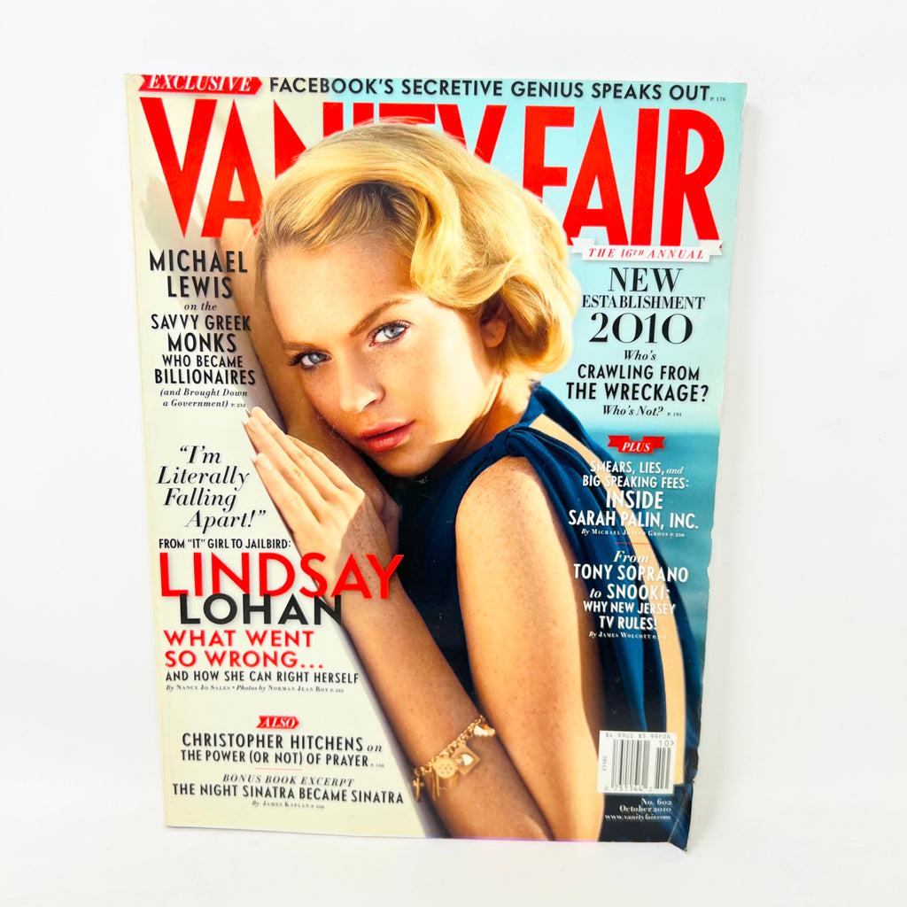 VANITY FAIR MAGAZINE Lindsay Lohan cover October 2010