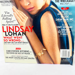 VANITY FAIR MAGAZINE Lindsay Lohan cover October 2010