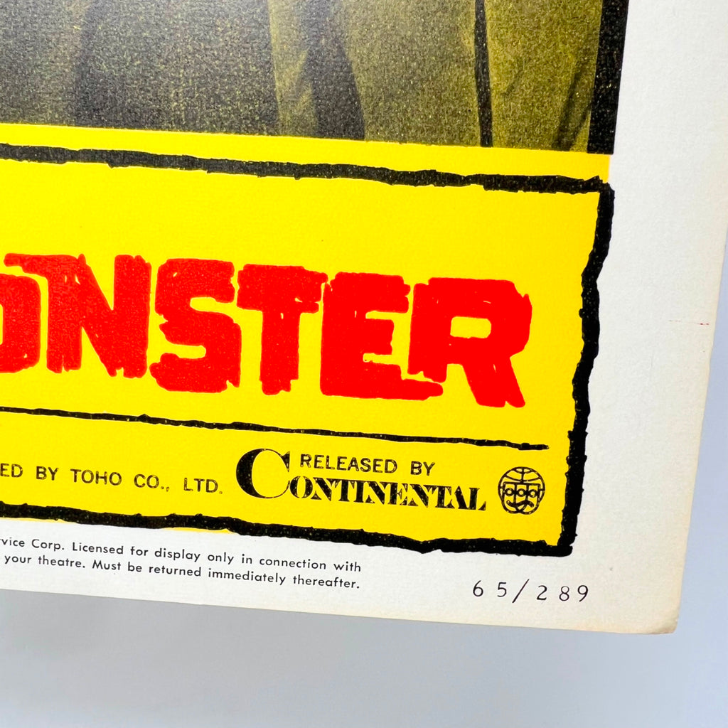 1965 Ghidrah The Three Headed Monsters Godzilla Mothra Rodan Movie Lobby Card 1