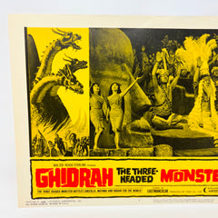 1965 Ghidrah The Three Headed Monsters Godzilla Mothra Rodan Movie Lobby Card 3