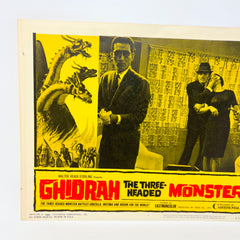 1965 Ghidrah The Three Headed Monsters Godzilla Mothra Rodan Movie Lobby Card 7
