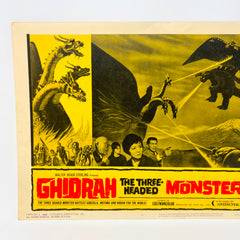 1965 Ghidrah The Three Headed Monsters Godzilla Mothra Rodan Movie Lobby Card 4