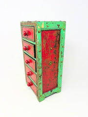 2014 Cost Plus World Market Wooden Jewelry Box 5 Drawer Organizer