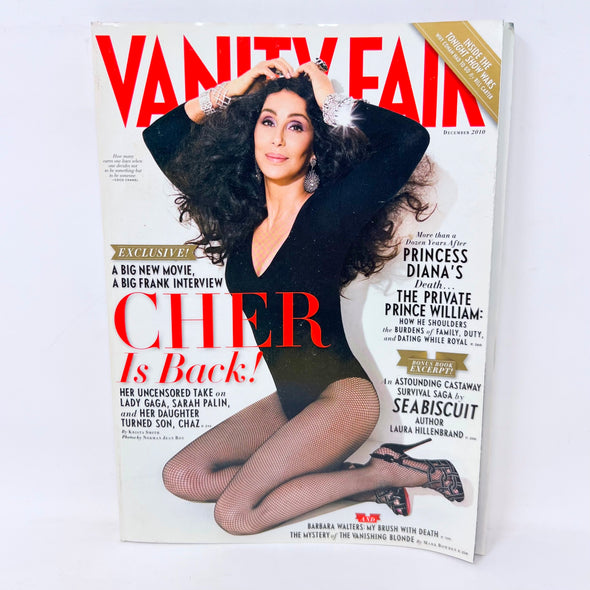 Vanity Fair Magazine December 2010 Cher Is Back Cover