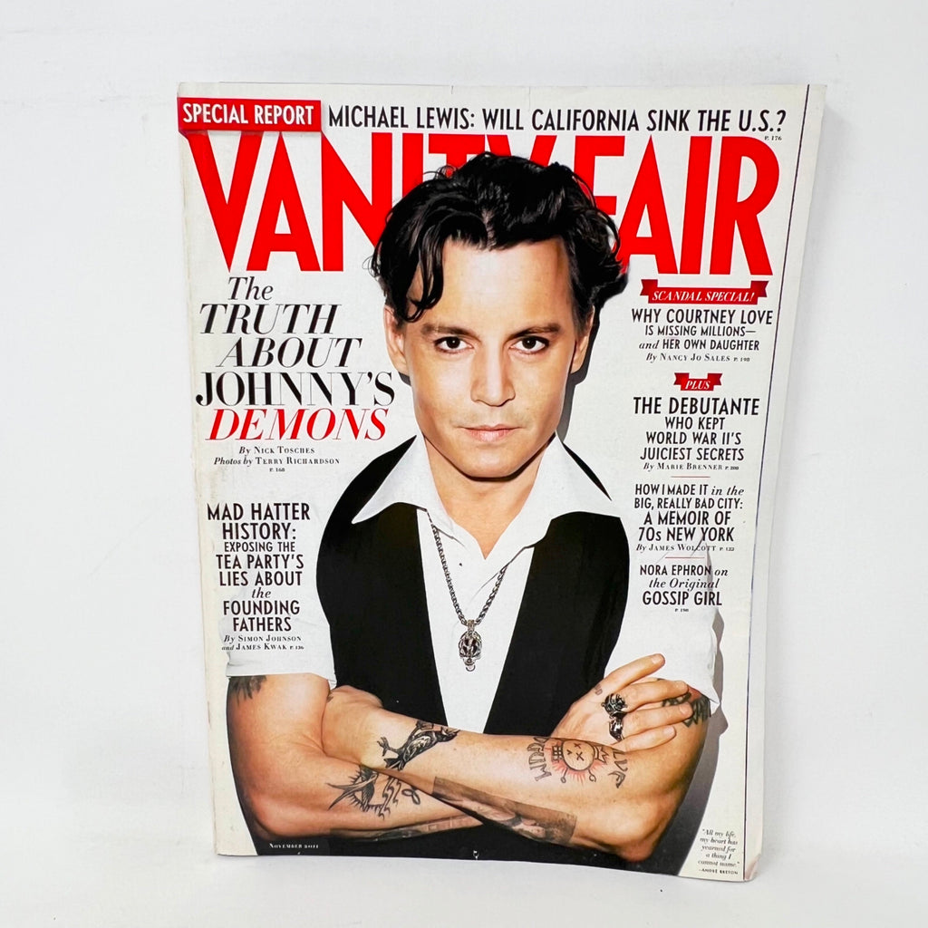 Vanity Fair Magazine November 2011 Johnny Depp Cover