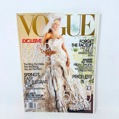 Vogue Magazine February 2005 New Bride Melania Trump by Mario Testino