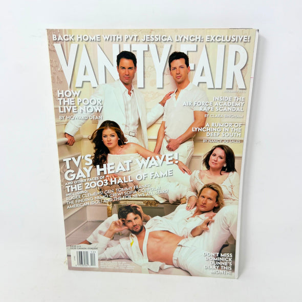 Vanity Fair Magazine December 2003 TV’s Gay Heat Wave Queer As Folk Will & Grace