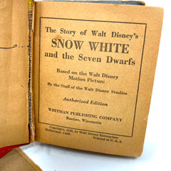 1938 The Story Of Walt Disney Snow White and the Seven Dwarfs A BigLittle Book
