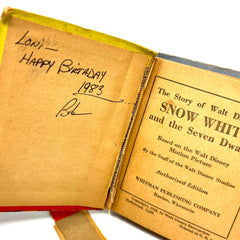 1938 The Story Of Walt Disney Snow White and the Seven Dwarfs A BigLittle Book