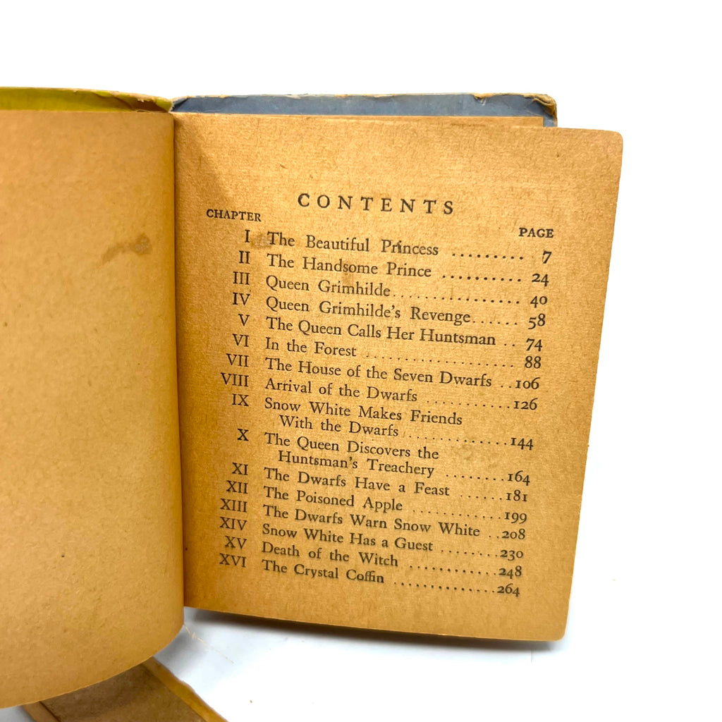 1938 The Story Of Walt Disney Snow White and the Seven Dwarfs A BigLittle Book