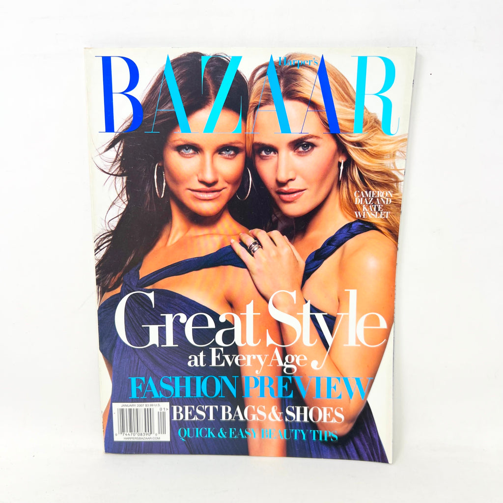 Harpers Bazaar January 2007 Cameron Diaz & Kate Winslet Cover