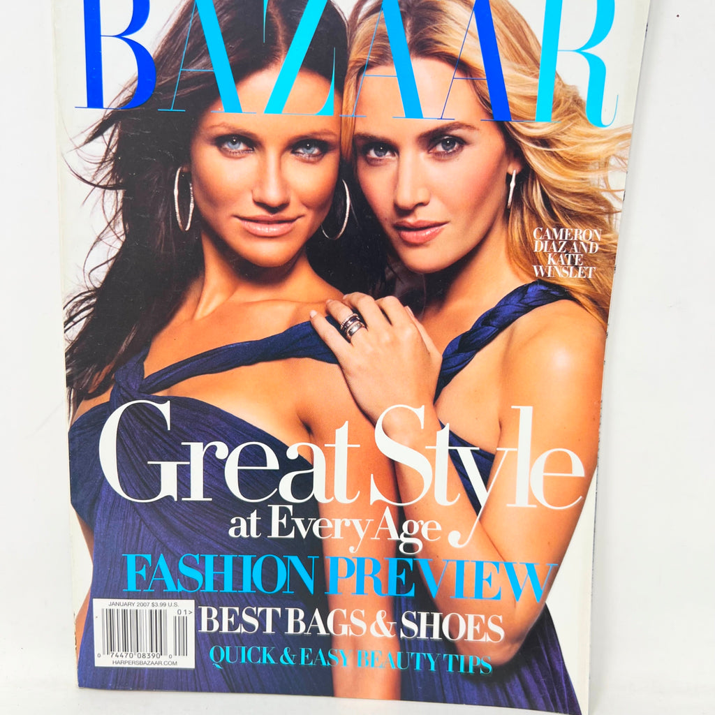 Harpers Bazaar January 2007 Cameron Diaz & Kate Winslet Cover