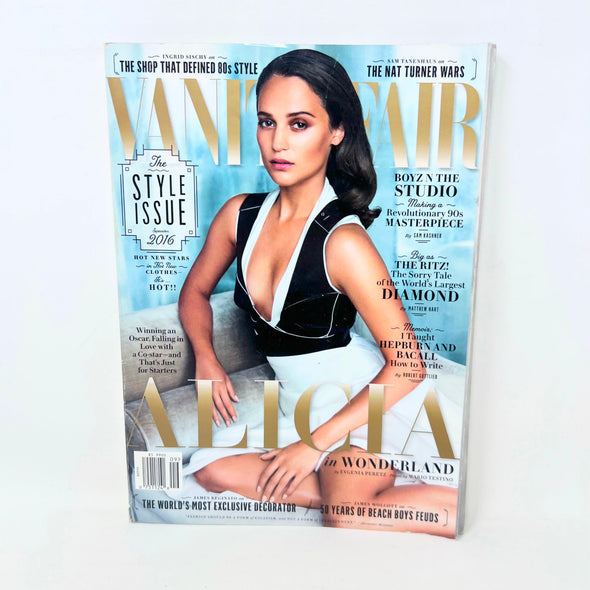 Vanity Fair Magazine The Style Issue September 2016 Alicia Vikander in Wonderlan