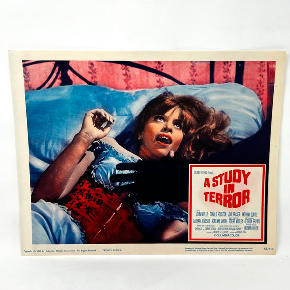 1966 A Study in Terror Sherlock Holmes Collectible movie Lobby Card