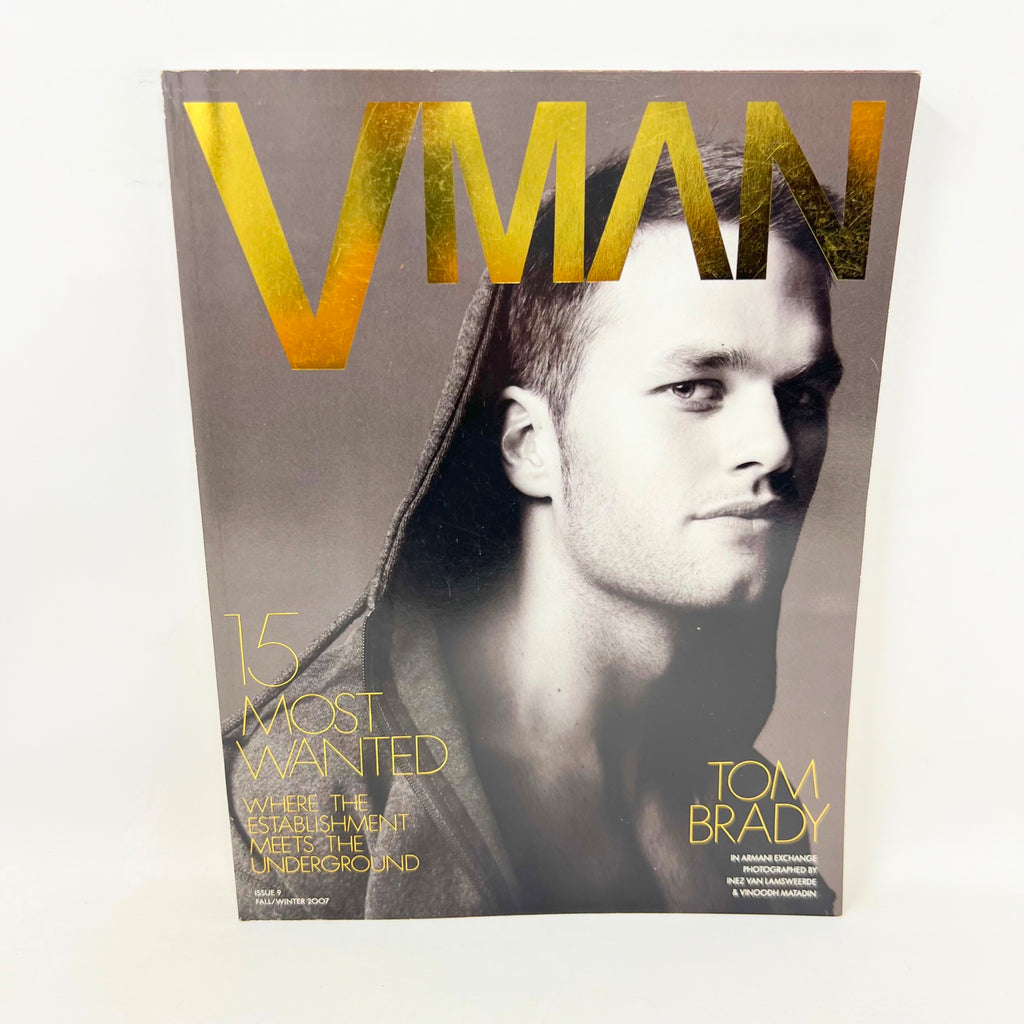 VMan Magazine Issue 9 Fall Winter 2007 David Gandy Cover Tom Brady