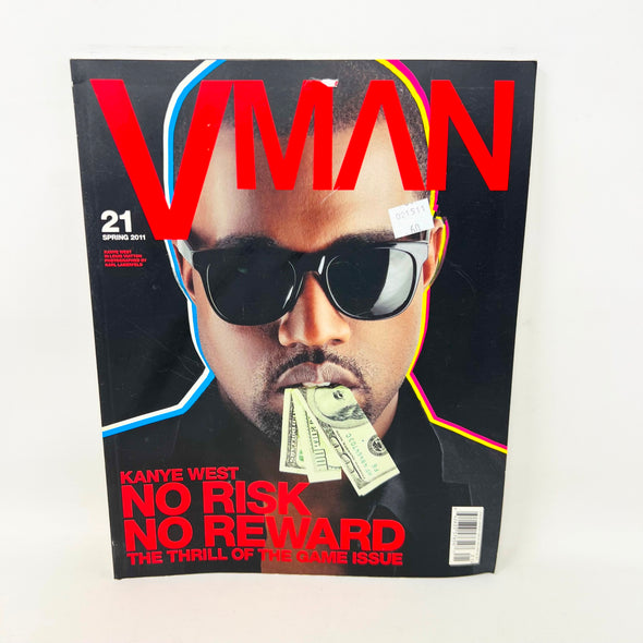 VMan Magazine issue 21 Spring 2011 The Thrill Of The Game  Kanye West Cover