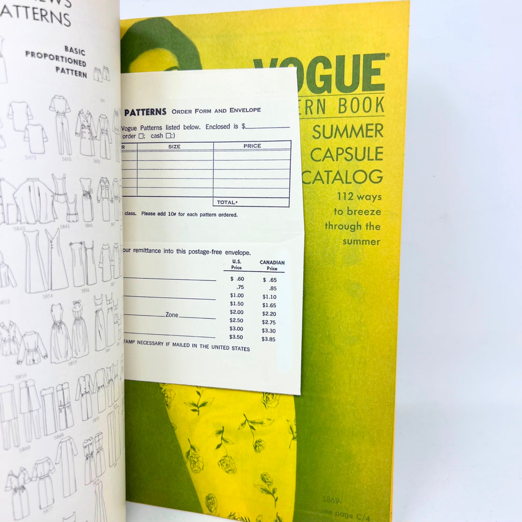 Vintage Vogue Pattern Book June July 1963
