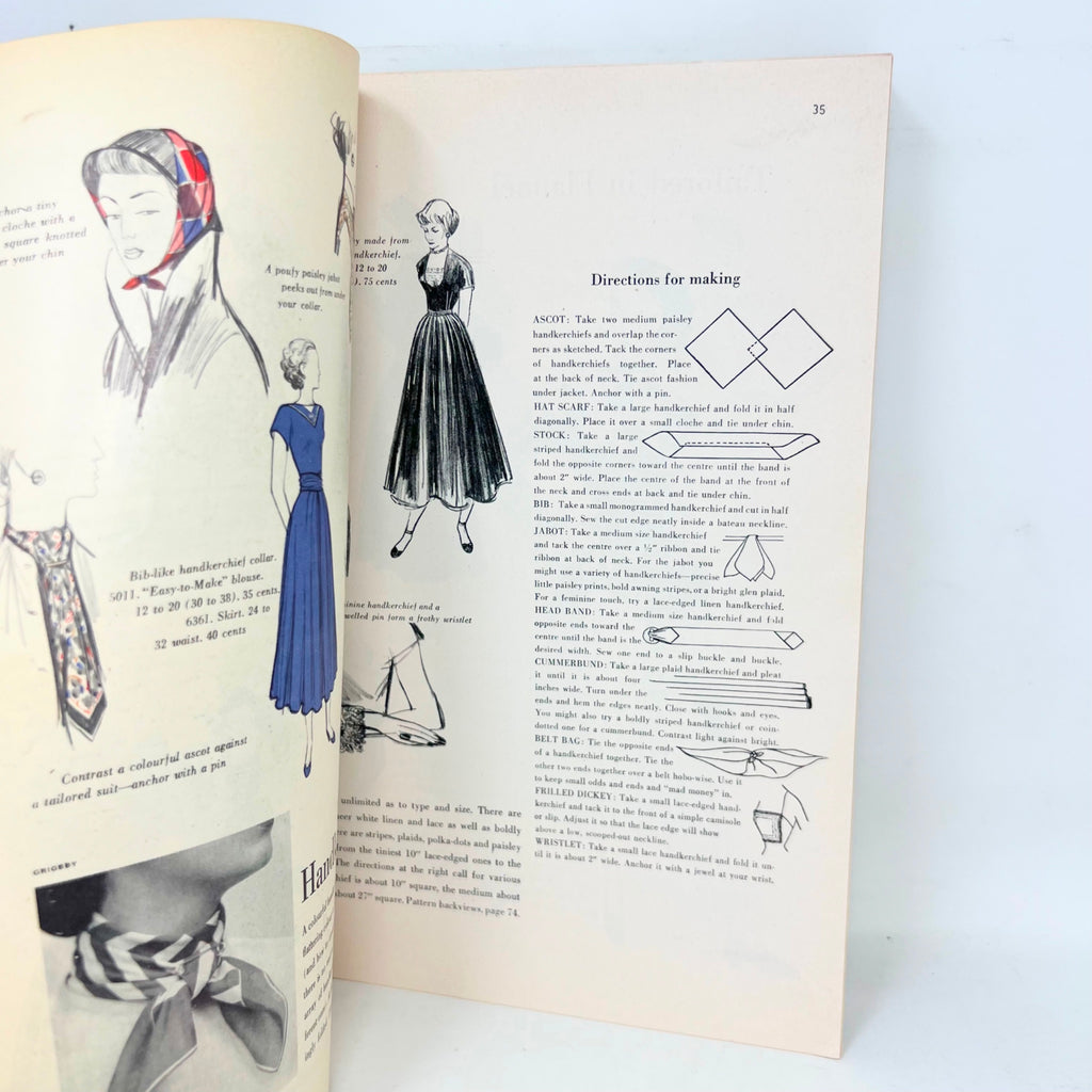 Vintage Vogue Pattern Book August September 1948