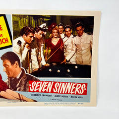 1954 Seven Sinners John Wayne Marlene Dietrich Collectible Movie Lobby Card (d)