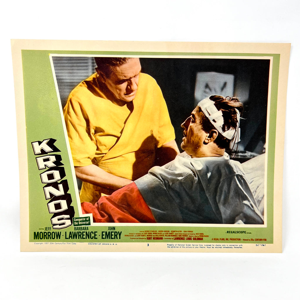 1957 Kronos Scifi Collectible Movie Lobby Card 3 Jeff Morrow Barbara Lawrence