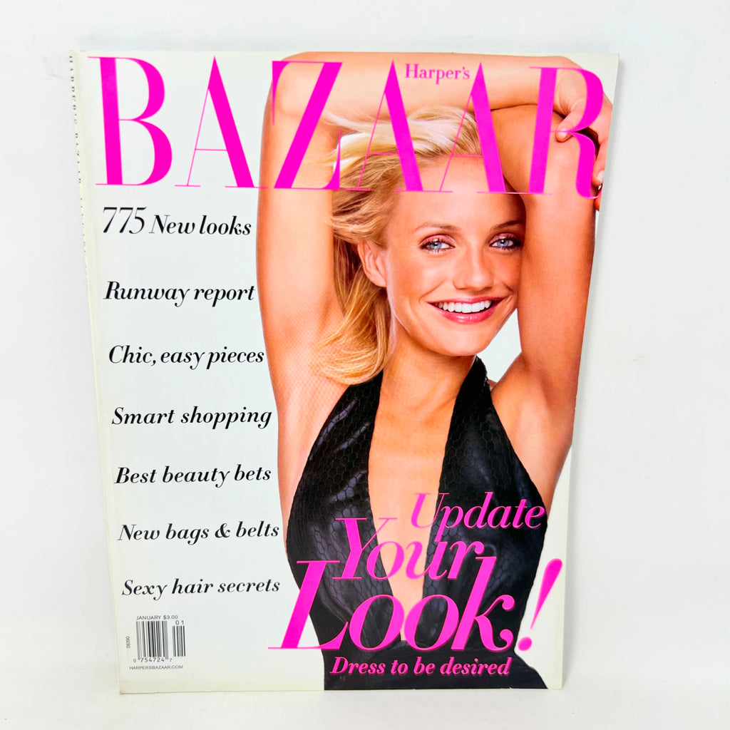 Harper's Bazaar Magazine January 2002 Cameron Diaz