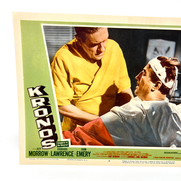 1957 Kronos Scifi Collectible Movie Lobby Card 3 Jeff Morrow Barbara Lawrence