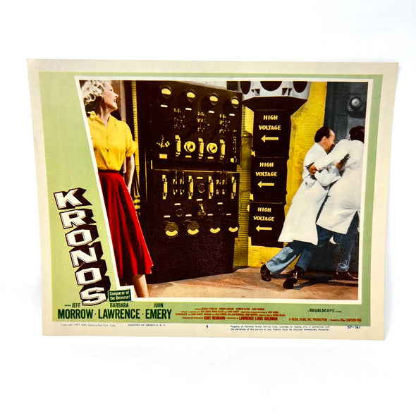 1957 Kronos Scifi Collectible Movie Lobby Card 4 Jeff Morrow Barbara Lawrence