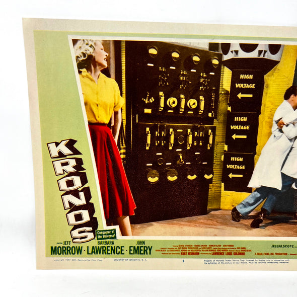 1957 Kronos Scifi Collectible Movie Lobby Card 4 Jeff Morrow Barbara Lawrence