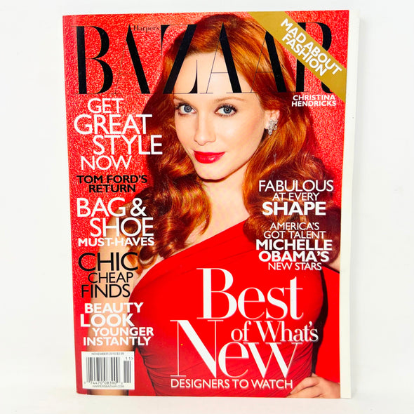 Harpers Bazaar Magazine November 2010 Christina Hendricks Cover