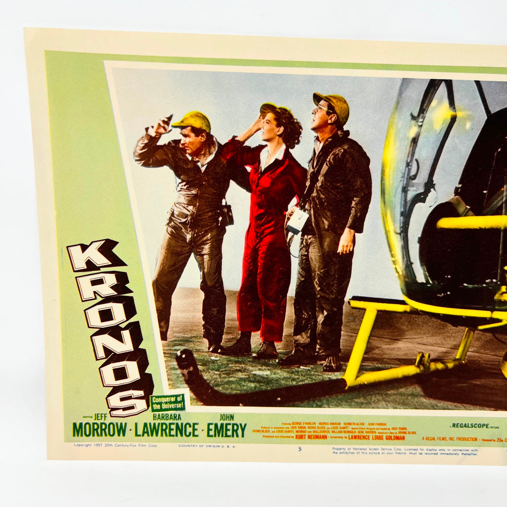 1957 Kronos Scifi Collectible Movie Lobby Card 5 Jeff Morrow Barbara Lawrence
