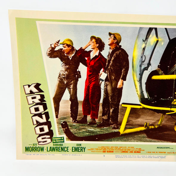1957 Kronos Scifi Collectible Movie Lobby Card 5 Jeff Morrow Barbara Lawrence