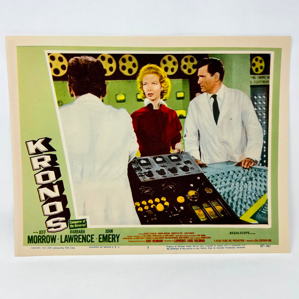 1957 Kronos Scifi Collectible Movie Lobby Card 7 Jeff Morrow Barbara Lawrence
