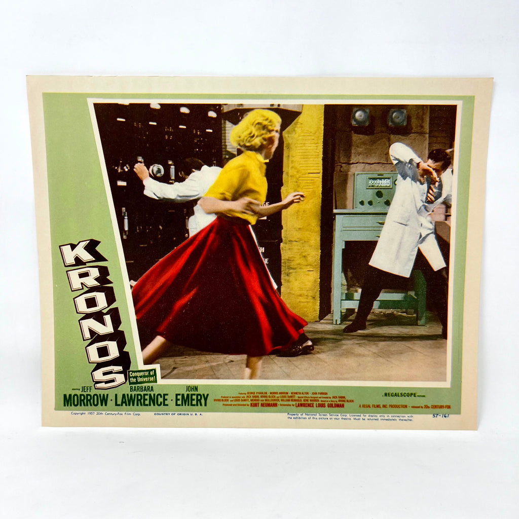 1957 Kronos Scifi Collectible Movie Lobby Card  Jeff Morrow Barbara Lawrence