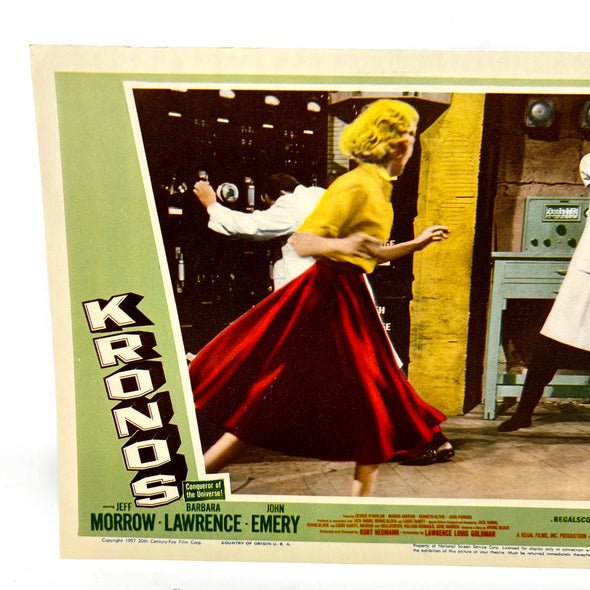 1957 Kronos Scifi Collectible Movie Lobby Card  Jeff Morrow Barbara Lawrence