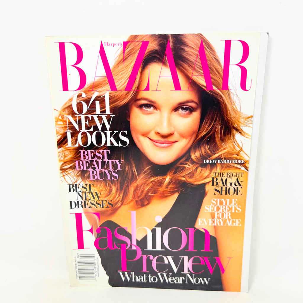 Harpers Bazaar February 2007 Drew Barrymore Cover