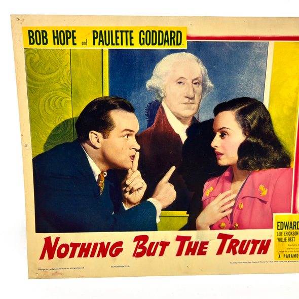 Nothing But The Truth Collectible Movie Lobby Card Bob Hope Paulette Goddard (a)