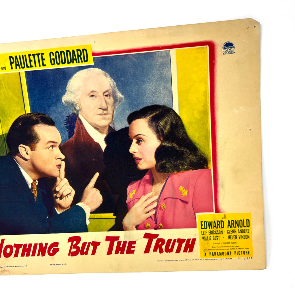 Nothing But The Truth Collectible Movie Lobby Card Bob Hope Paulette Goddard (a)