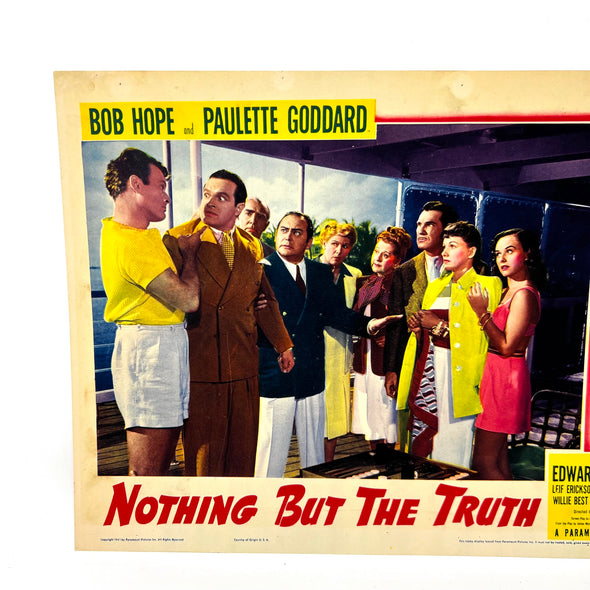 Nothing But The Truth Collectible Movie Lobby Card Bob Hope Paulette Goddard (b)