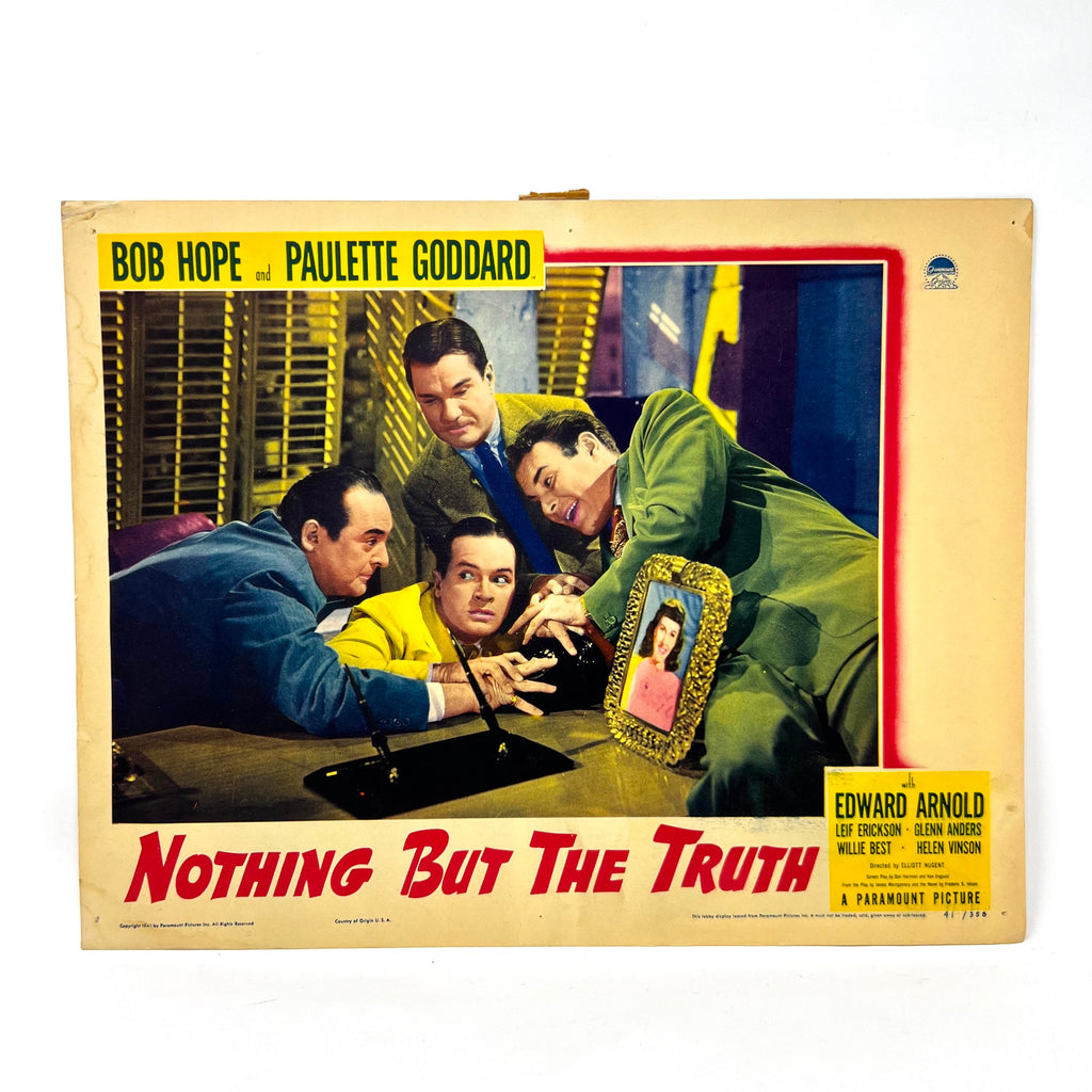 Nothing But The Truth Collectible Movie Lobby Card Bob Hope Paulette Goddard (c)