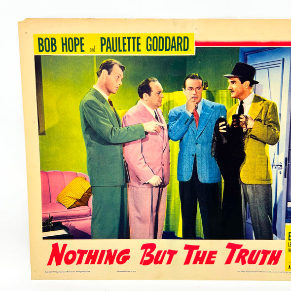 Nothing But The Truth Collectible Movie Lobby Card Bob Hope Paulette Goddard (d)