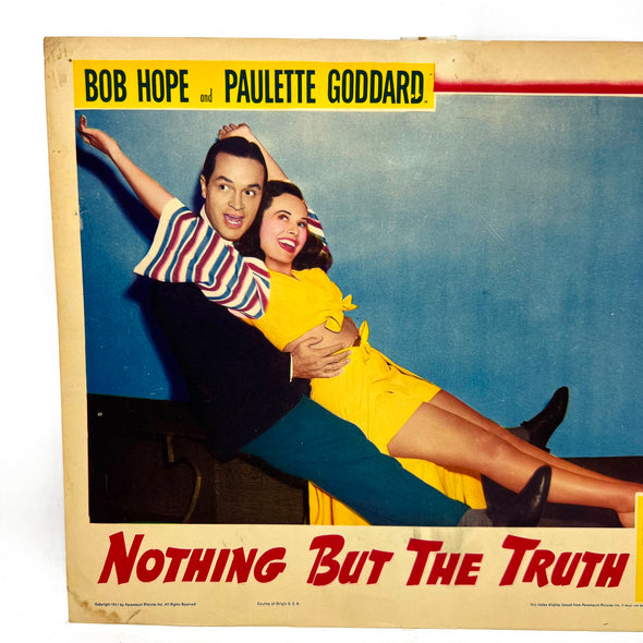 Nothing But The Truth Collectible Movie Lobby Card Bob Hope Paulette Goddard (e)