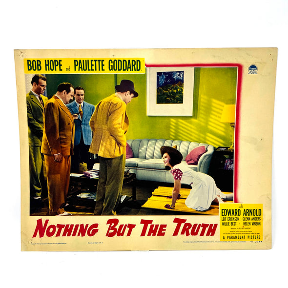Nothing But The Truth Collectible Movie Lobby Card Bob Hope Paulette Goddard (f)