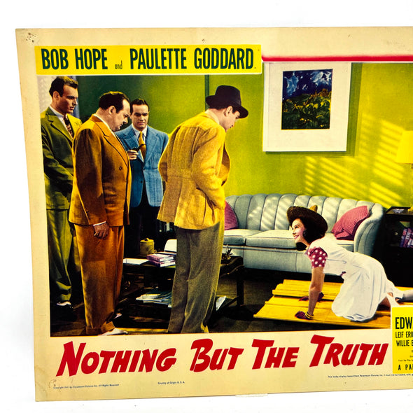 Nothing But The Truth Collectible Movie Lobby Card Bob Hope Paulette Goddard (f)