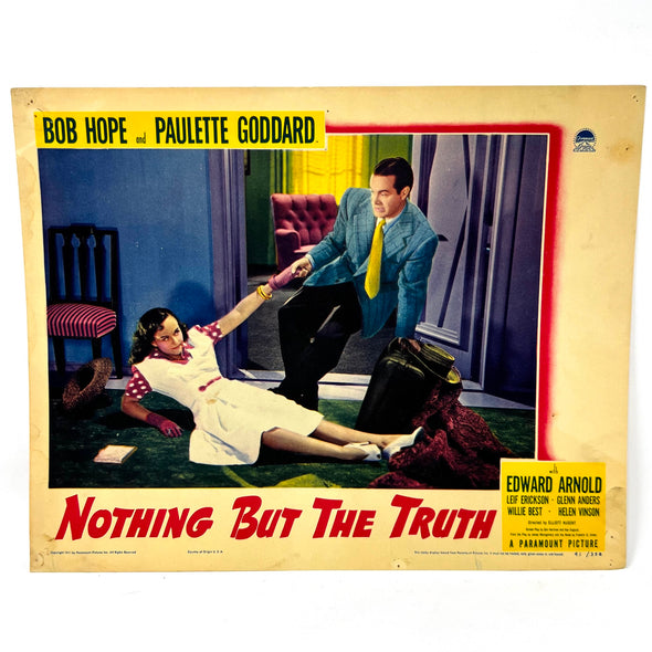 Nothing But The Truth Collectible Movie Lobby Card Bob Hope Paulette Goddard (g)