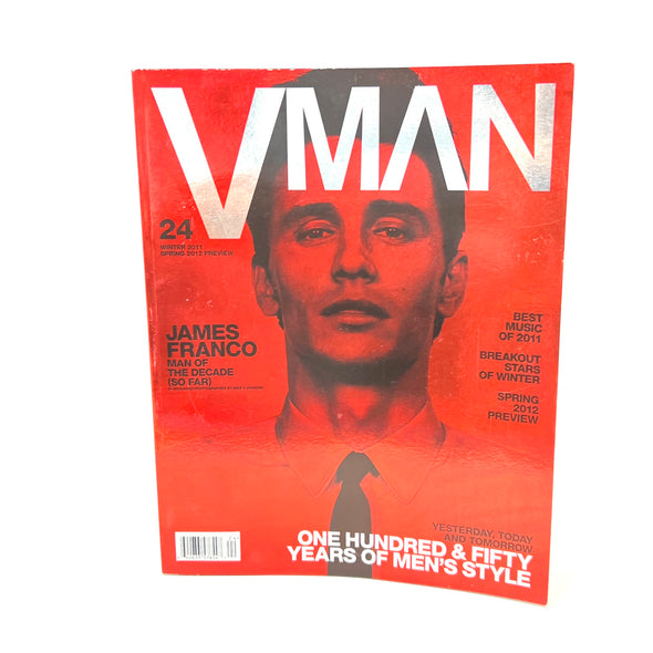 Vman Magazine Issue #24 Winter 2011 James Franco Cover 150 Years of Mens Style