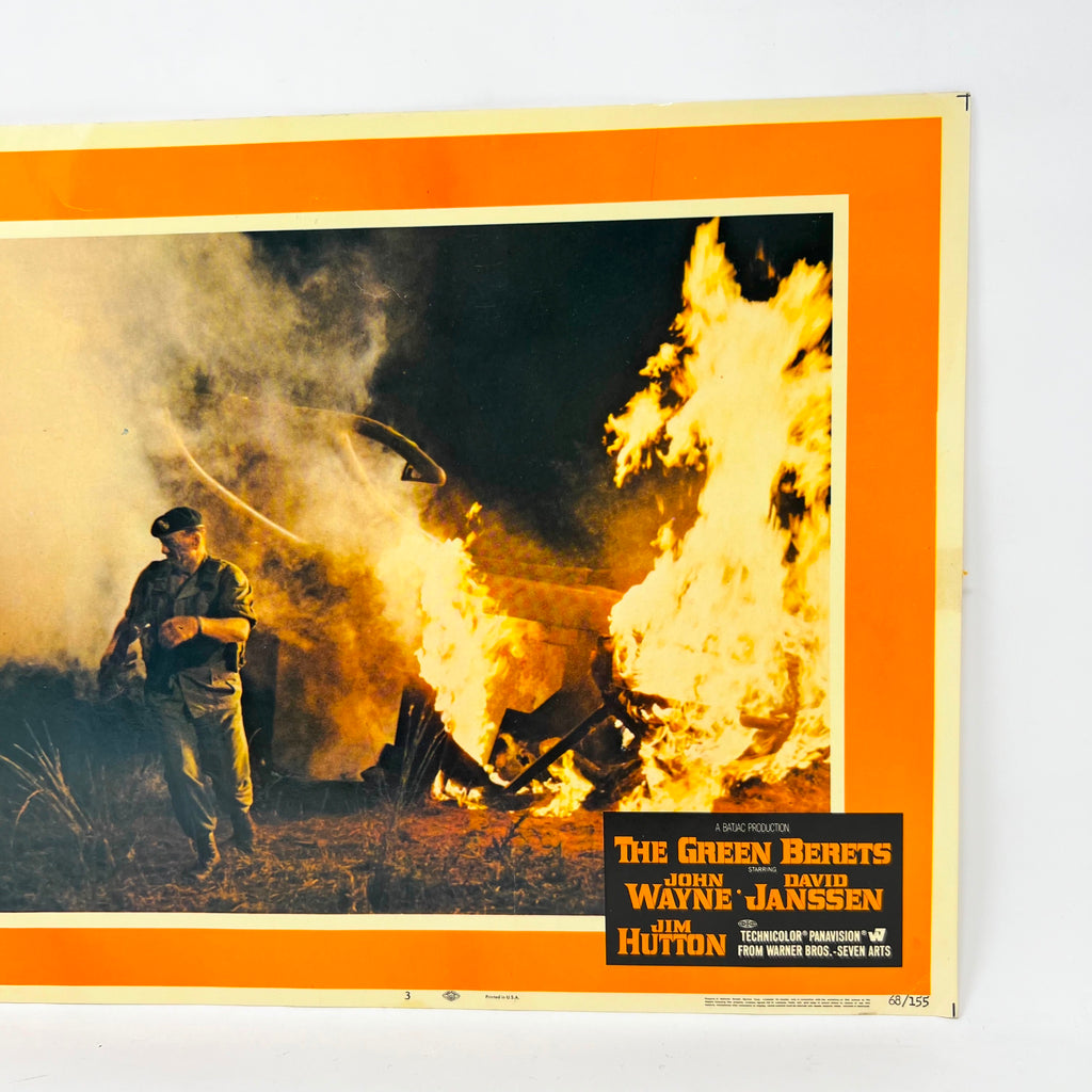 The Green Berets Movie Lobby Card John Wayne David Janssen Jim Hutton No.3