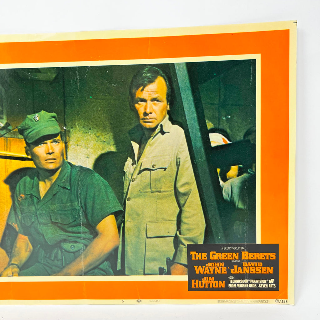 The Green Berets Movie Lobby Card John Wayne David Janssen Jim Hutton No.5
