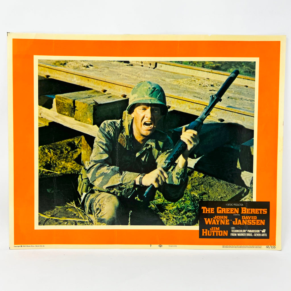 The Green Berets Movie Lobby Card John Wayne David Janssen Jim Hutton No.7